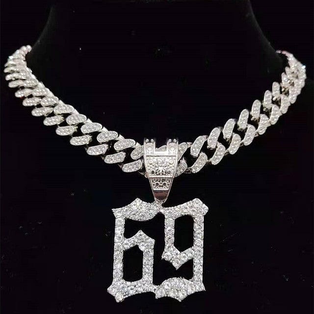 VVS Jewelry hip hop jewelry Silver / 20inch Iced Tekashi 6ix9ine Inspired Pendant Chain