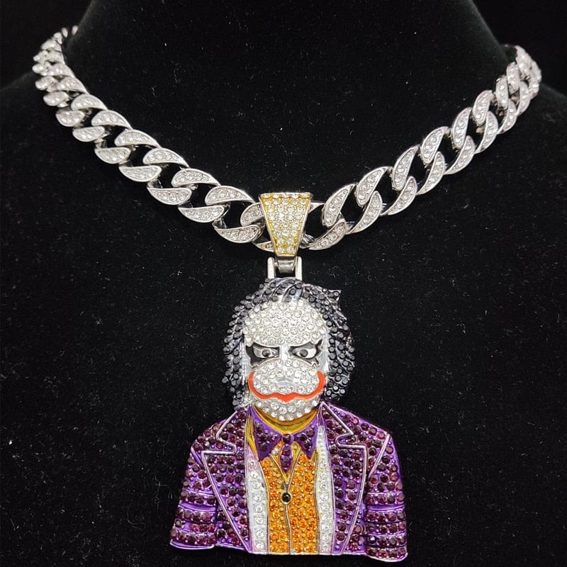 VVS Jewelry hip hop jewelry Silver / Rope Chain / 16inch Icy Joker Chain