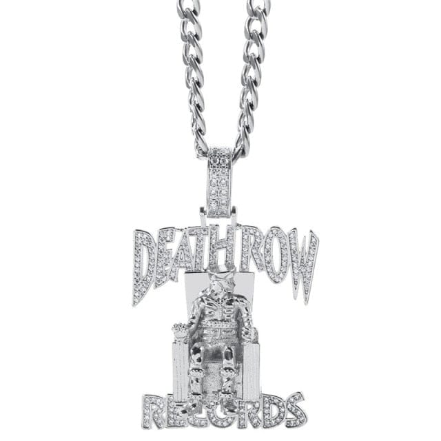 VVS Jewelry hip hop jewelry Silver VVS Jewelry Death Row Records Pendant Chain