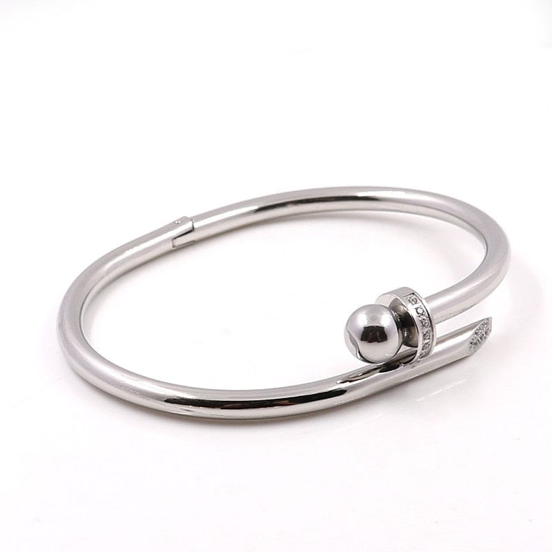 VVS Jewelry hip hop jewelry Stainless Steel Screw Bangle Bracelet