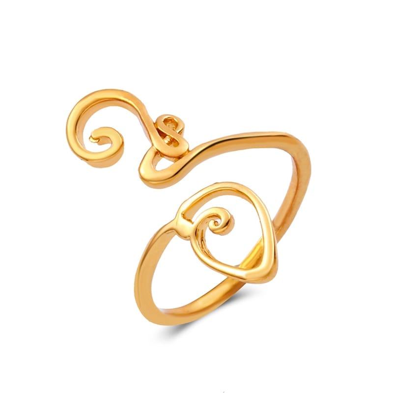 VVS Jewelry hip hop jewelry Style 12 Spiral Retro Adjustable Toe Ring