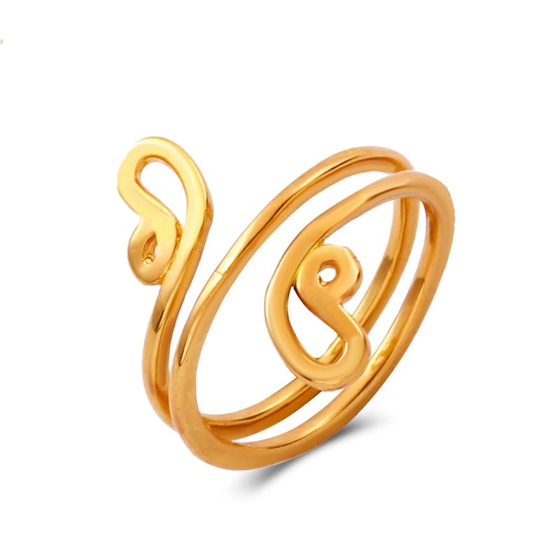 VVS Jewelry hip hop jewelry Style 3 Spiral Retro Adjustable Toe Ring