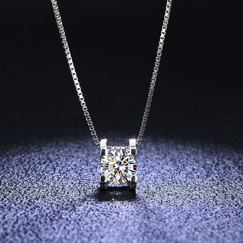 VVS Jewelry hip hop jewelry VVS1 Classic Moissanite Pendant 925 Silver Necklace