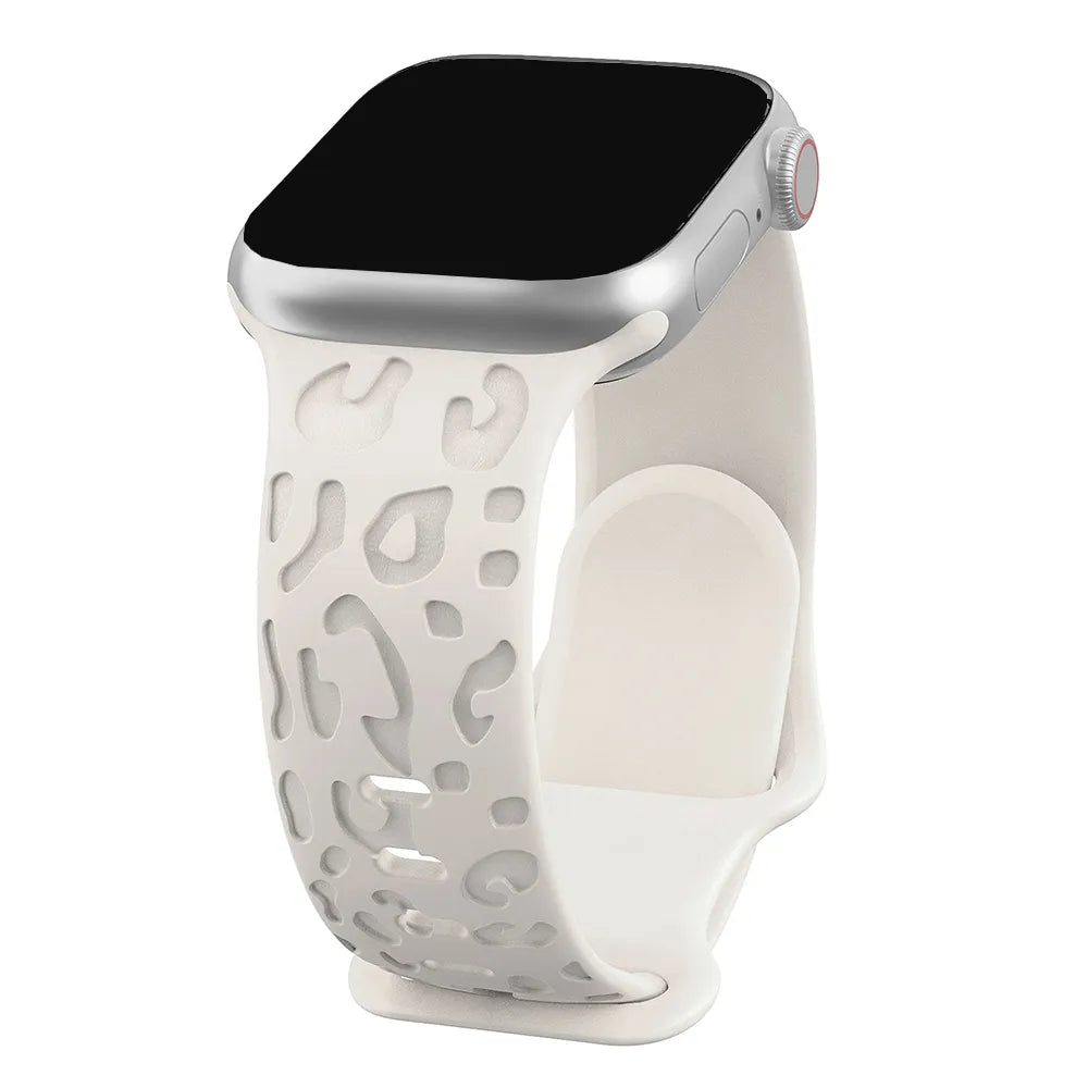 Leopard Pattern Silicone Band for Apple Watch